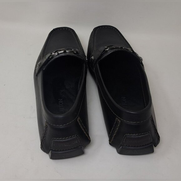 Louis Vuitton Monte Carlo Driving Loafers Shoes Chocolate Brown Leather 8.5 US - Picture 7 of 16